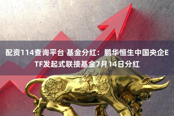 配资114查询平台 基金分红：鹏华恒生中国央企ETF发起式联接基金7月14日分红